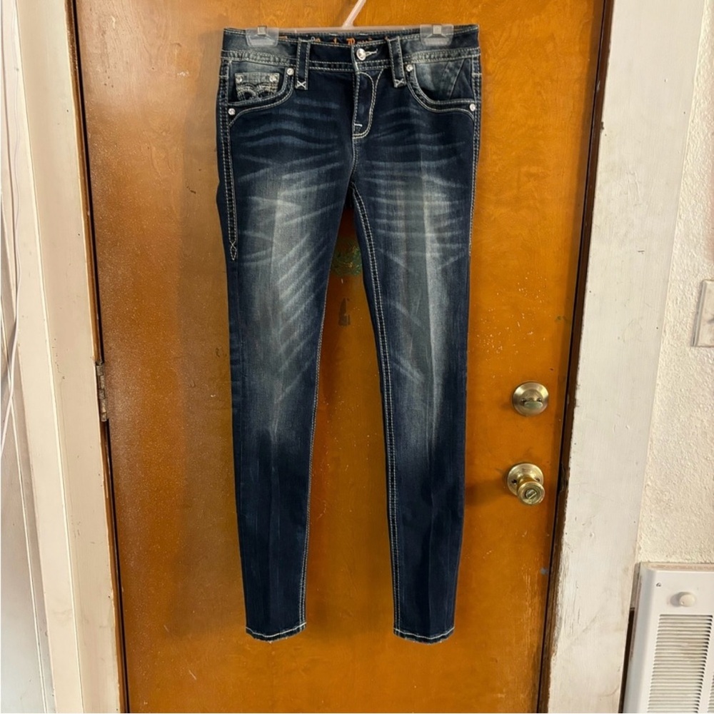 Rock Revival jeans. Size 28. Blue bling pockets - Picture 2 of 9